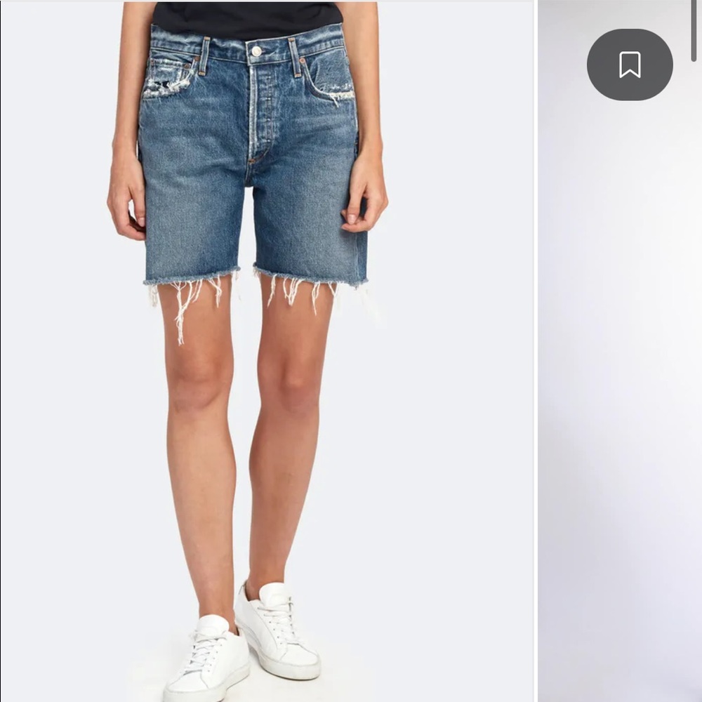 AGOLDE Rumi High Rise Mid Length Shorts